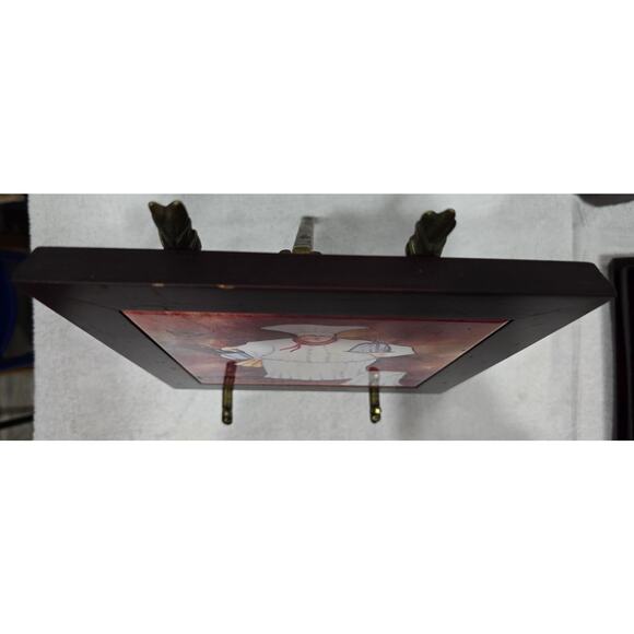 Jennifer Garant “Fat Chef w/Dome Platter” Framed Ceramic Tile Trivet / Wall - Picture 6 of 8